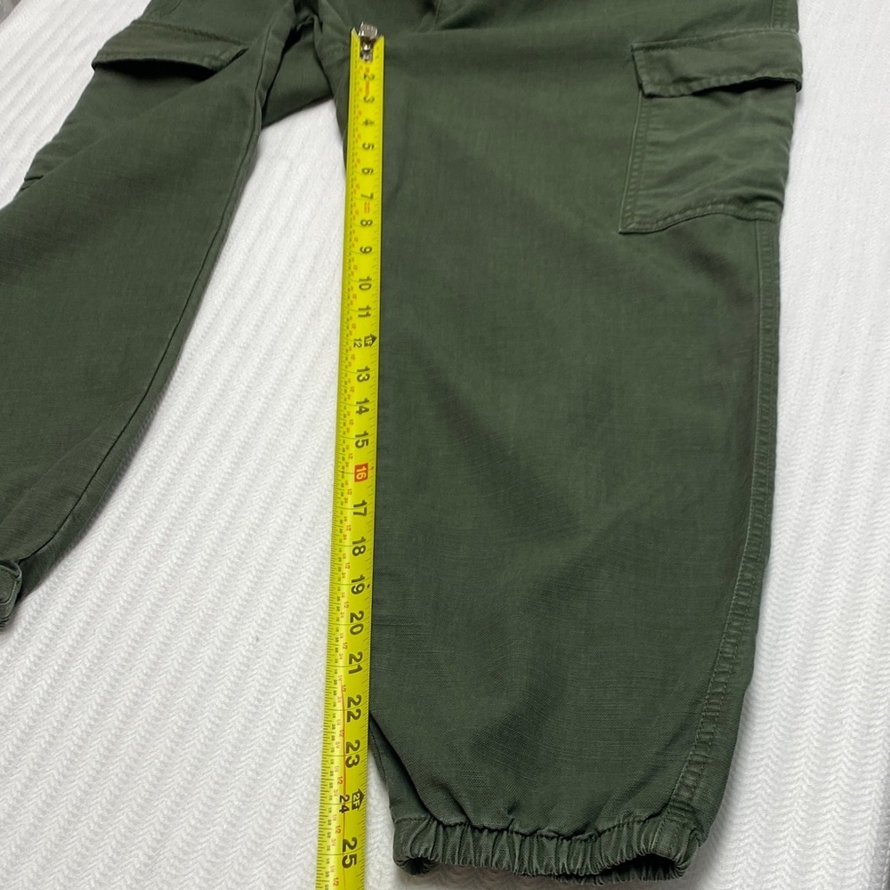 Lauren Ralph Lauren Cargo Jogger Pants Lyocell Cotton Olive Green Size 10 - Picture 12 of 12